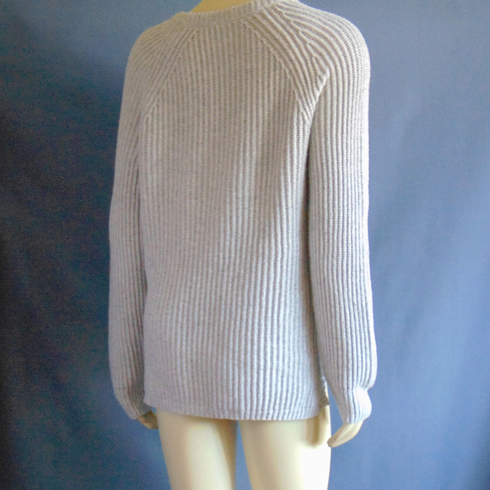 Madewell Gray Checklist Side Zipper Sweater M - Picture 6 of 7